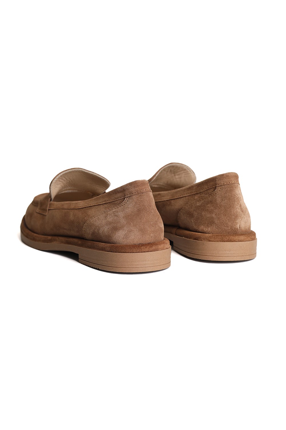 Hakiki Deri El Yapımı Anatomik Kauçuk Taban Kadın Loafer R002