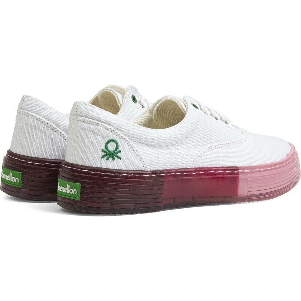 Benetton 30696 Beyaz-Pembe Kadın Converse