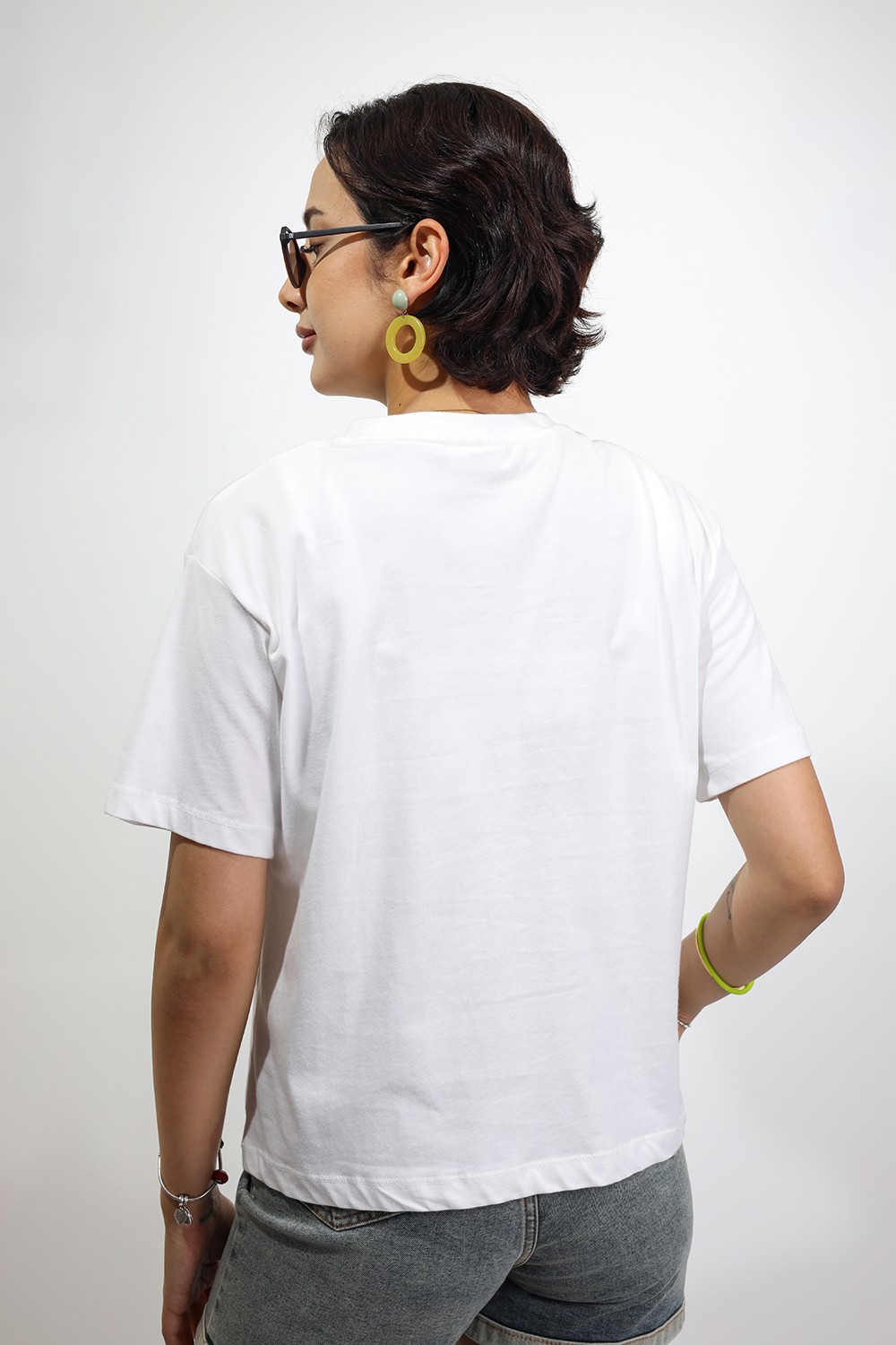 Kadın Relaxed Fit Beyaz Kadın T-Shirt