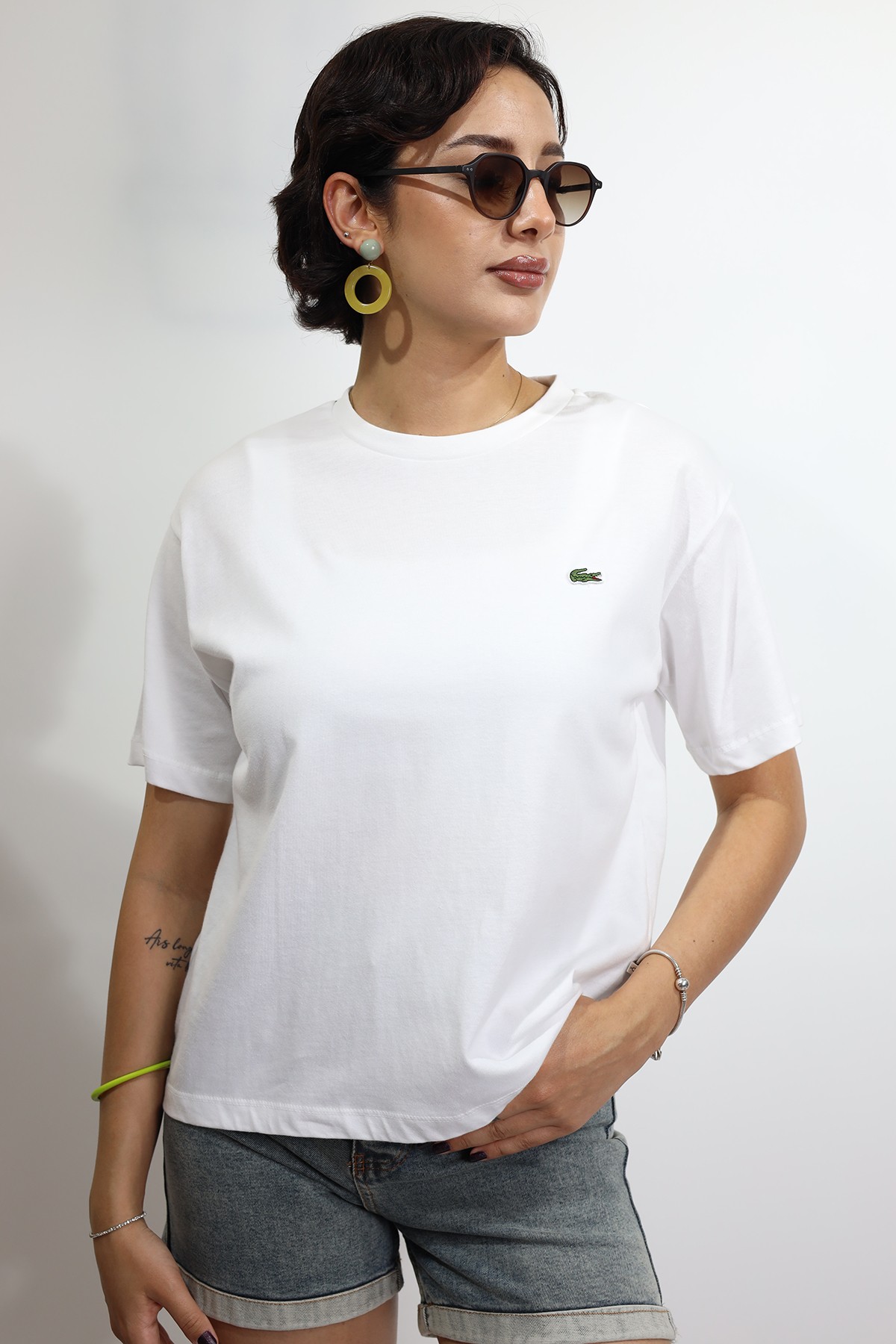 Kadın Relaxed Fit Beyaz Kadın T-Shirt