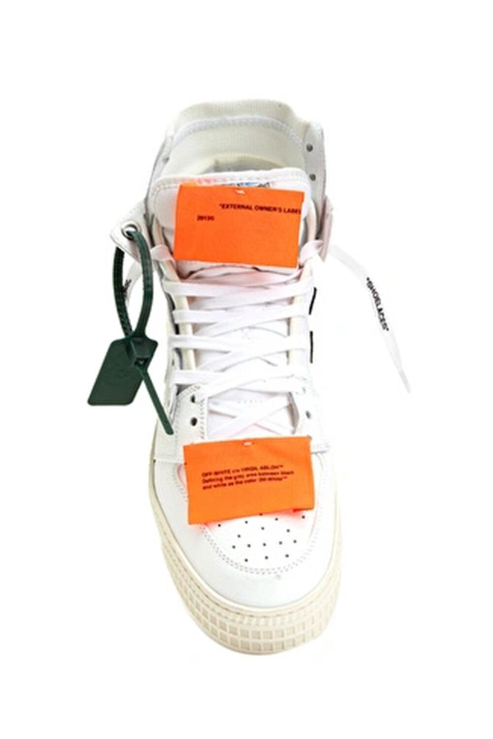 Off-White Beyaz Logo Detaylı Kadın Deri Sneaker