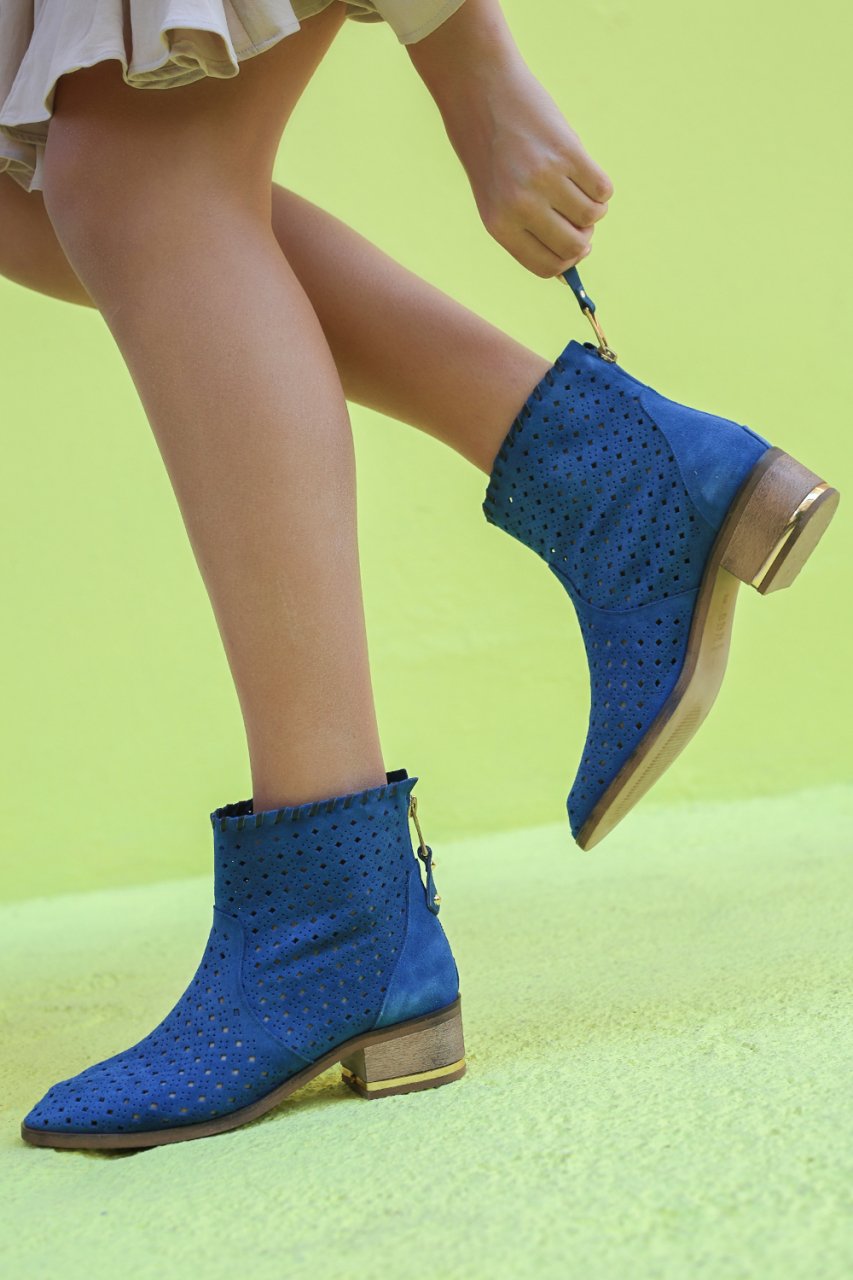 Abend Doğal Deri Materyal Jurdan Taban Kadın Yazlık Bot