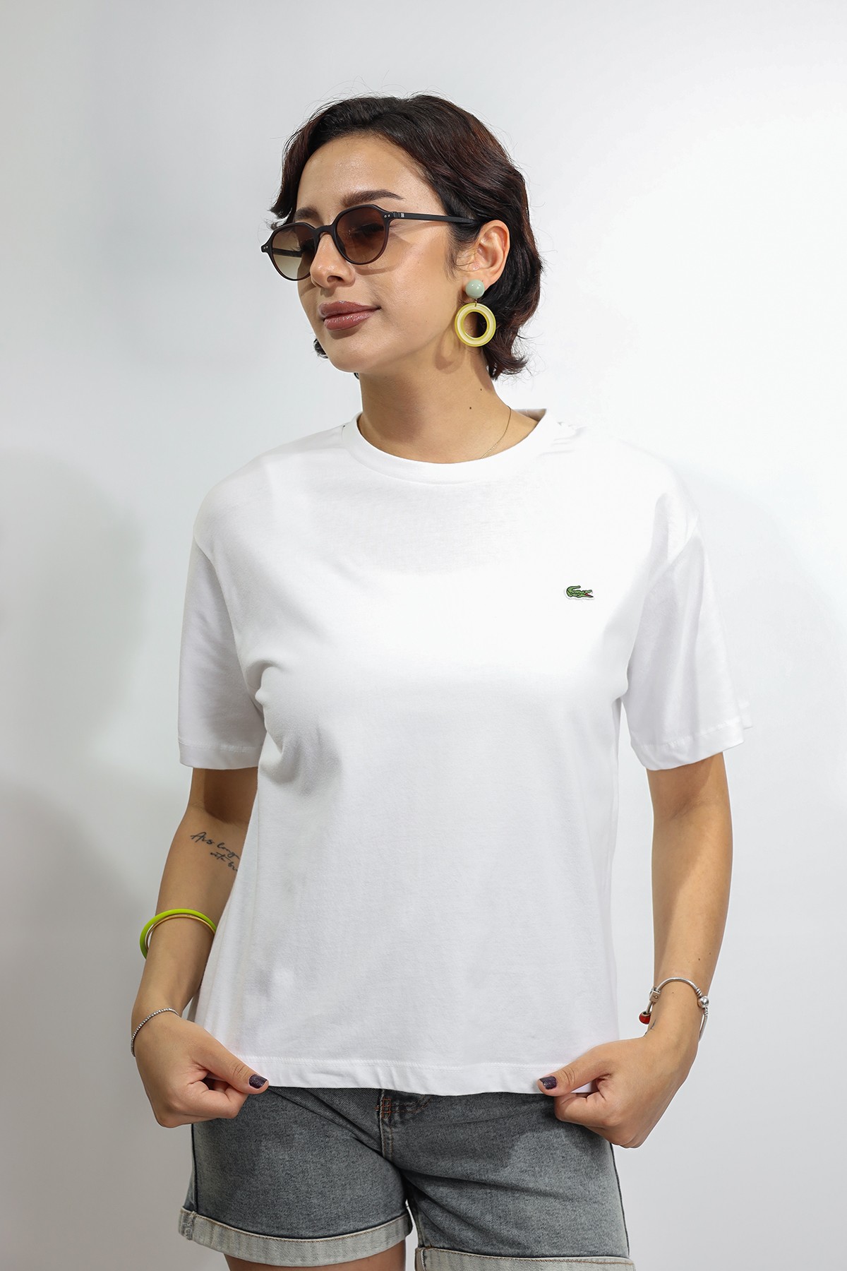 Kadın Relaxed Fit Beyaz Kadın T-Shirt