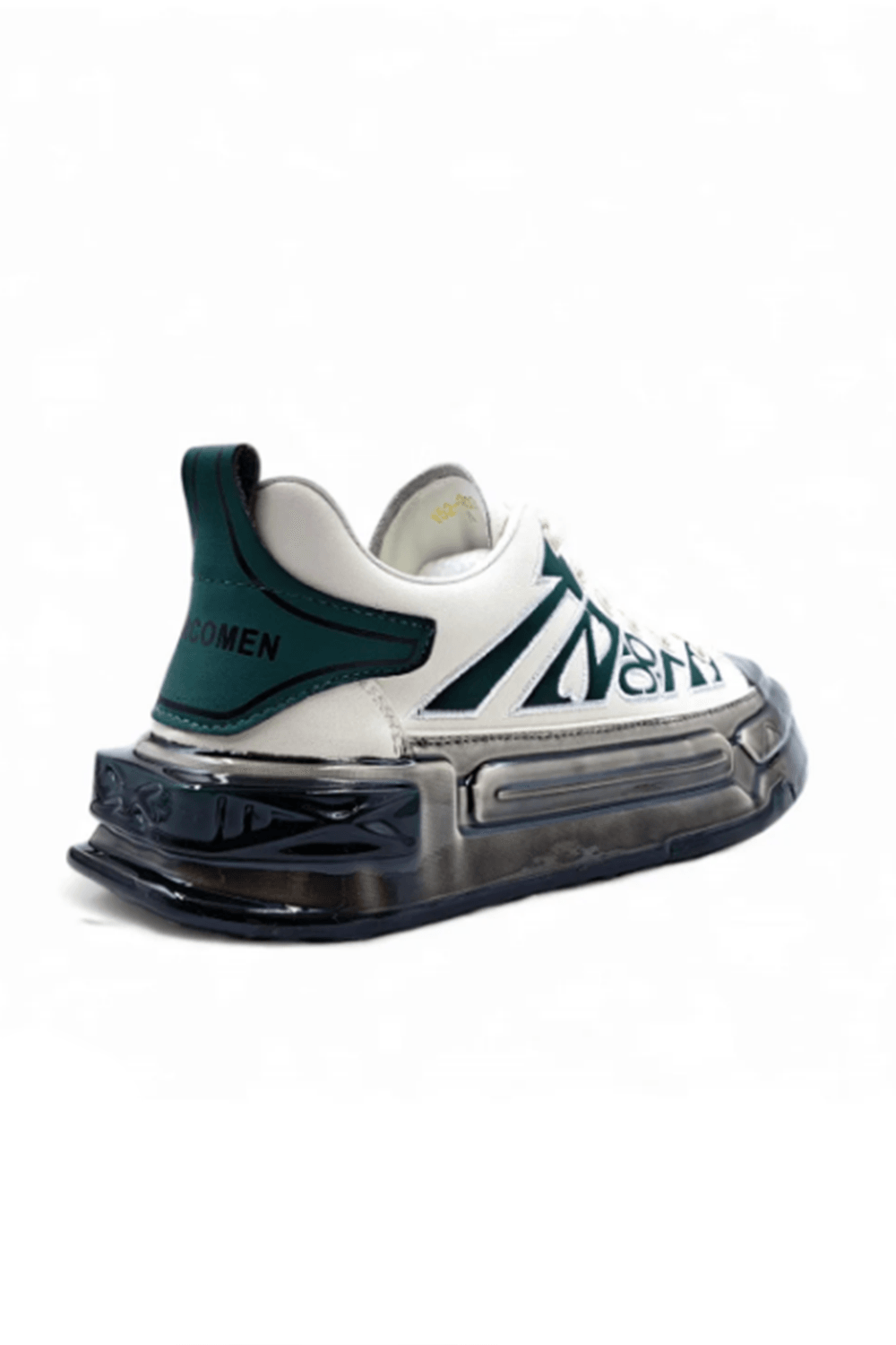 Marcomen 20036 Erkek Hakiki Deri Air Şeffaf Taban Beyaz Sneaker