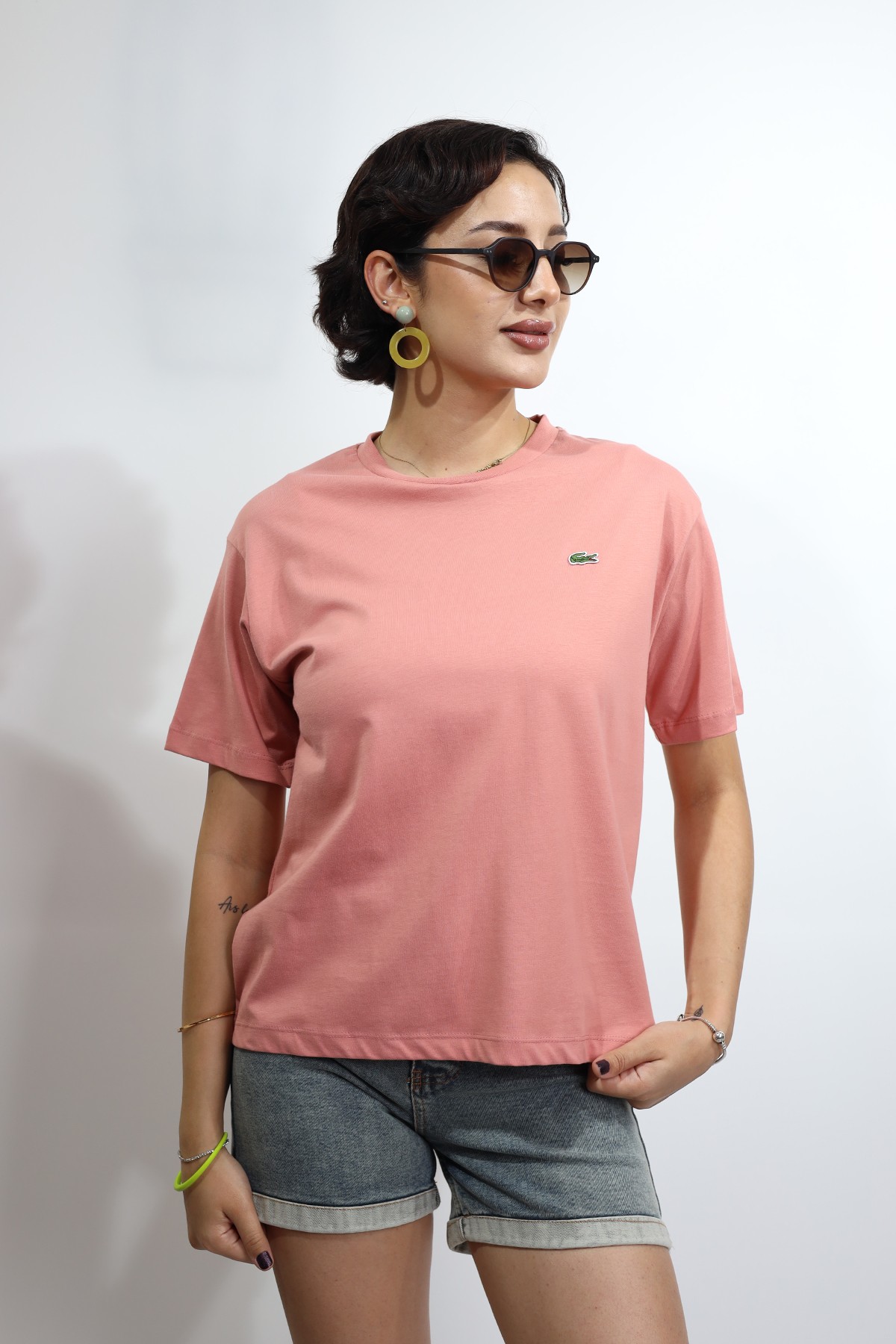 Kadın Relaxed Fit Pembe Kadın T-Shirt