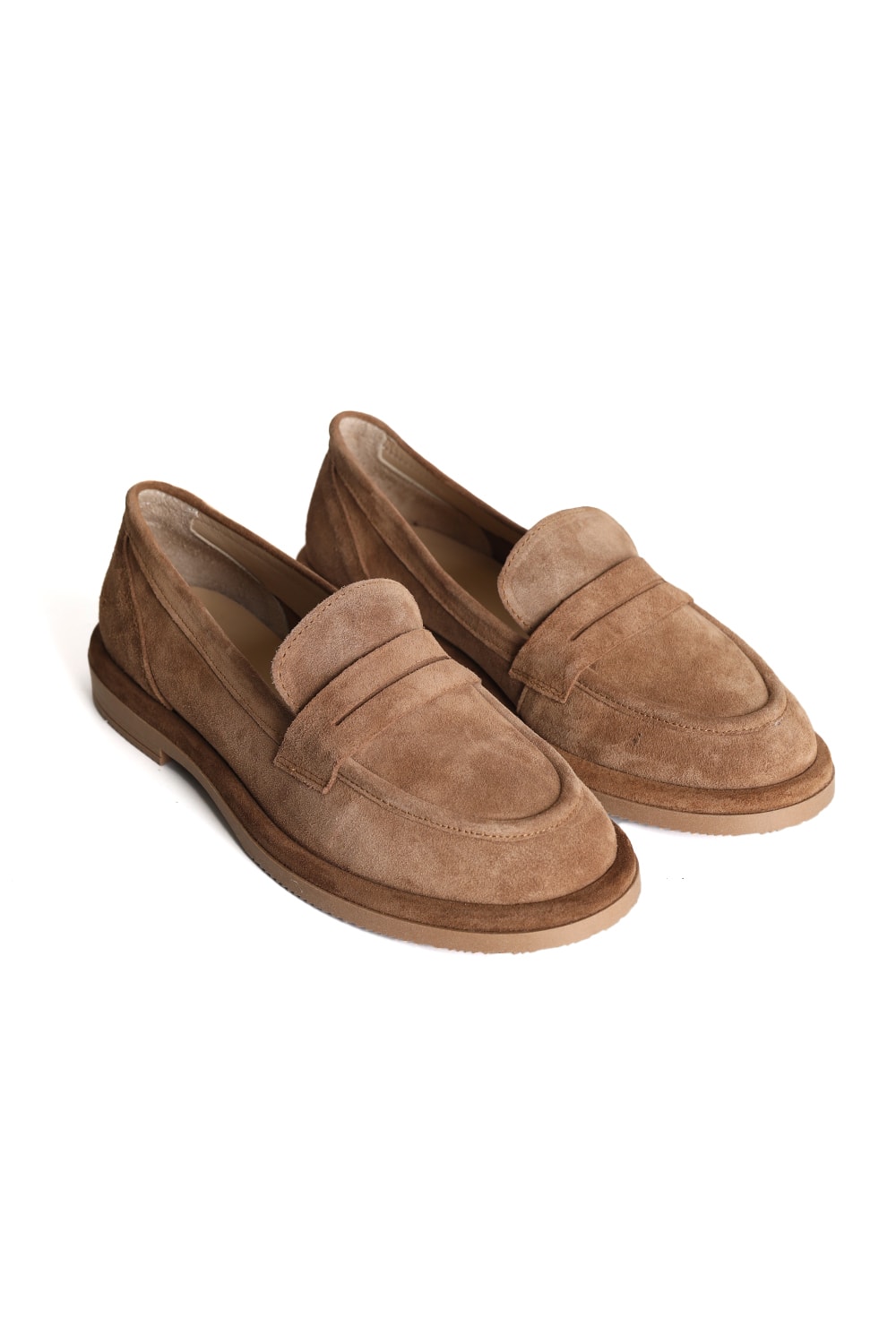 Hakiki Deri Elastik Taban Yapılı Kadın Loafer