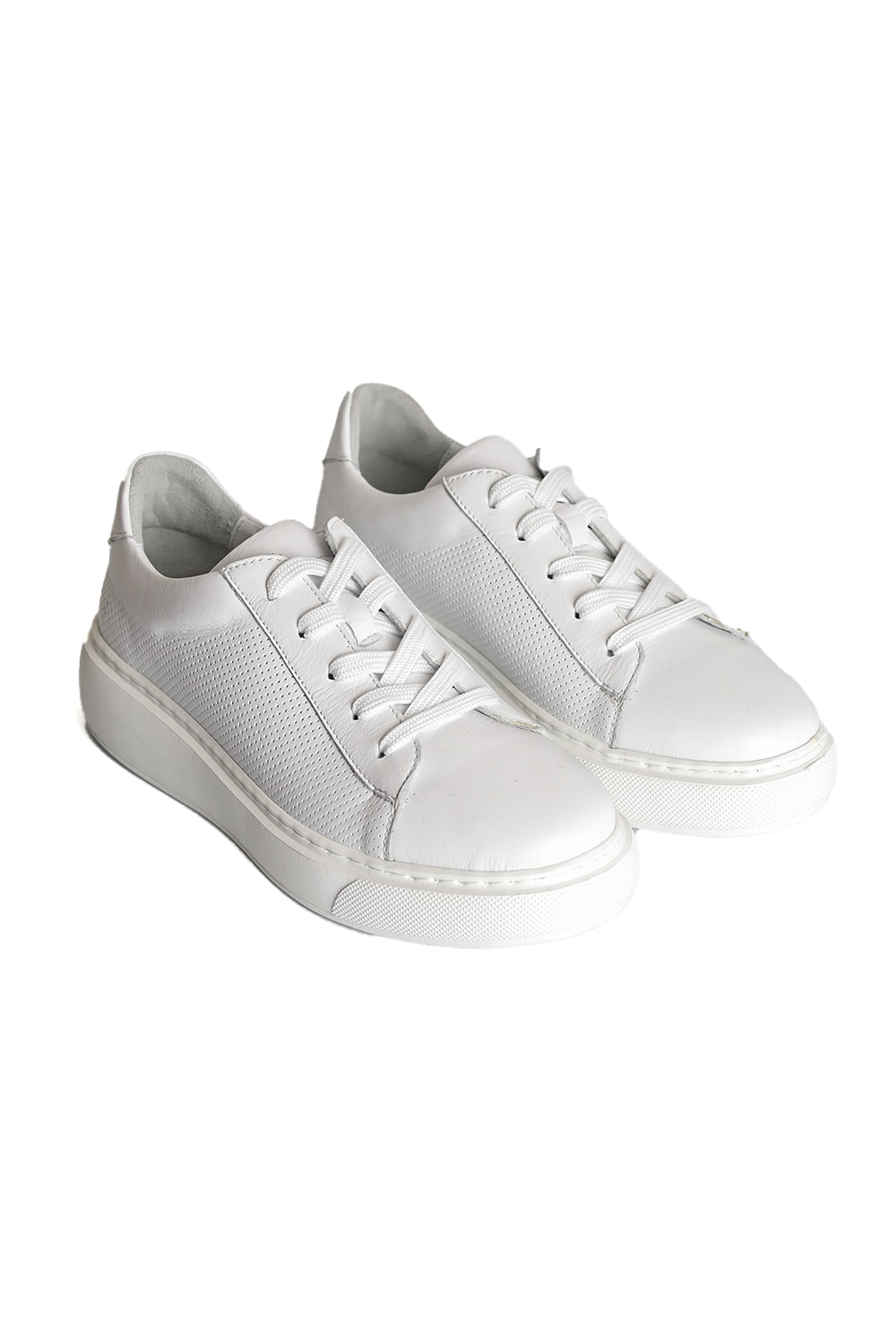 Hakiki Deri Yumuşak Dokulu Anatomik Yapılı Günlük Kadın Sneaker