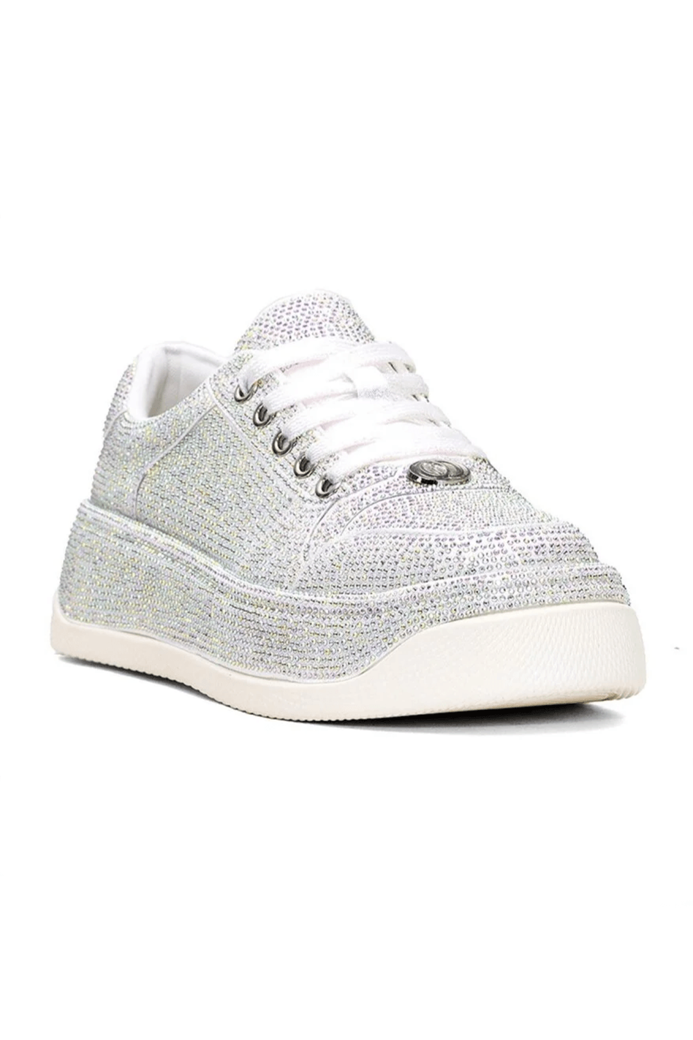 Guja 25Y451-10 Gümüş Kadın Taşlı Casual Sneakers