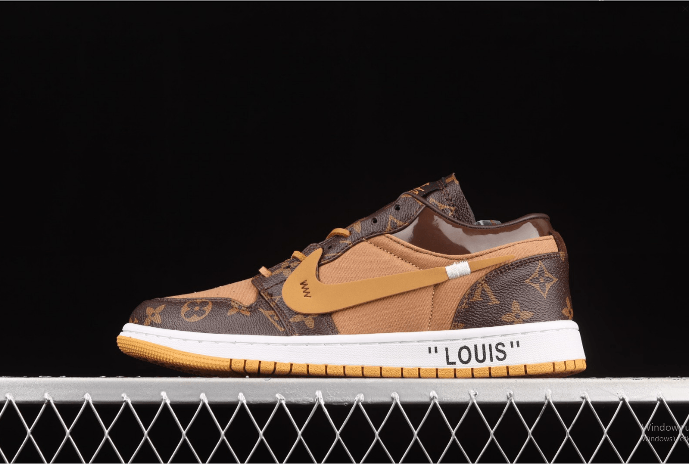 LV x Nike Air Jordan 1 Low Brown Black N264