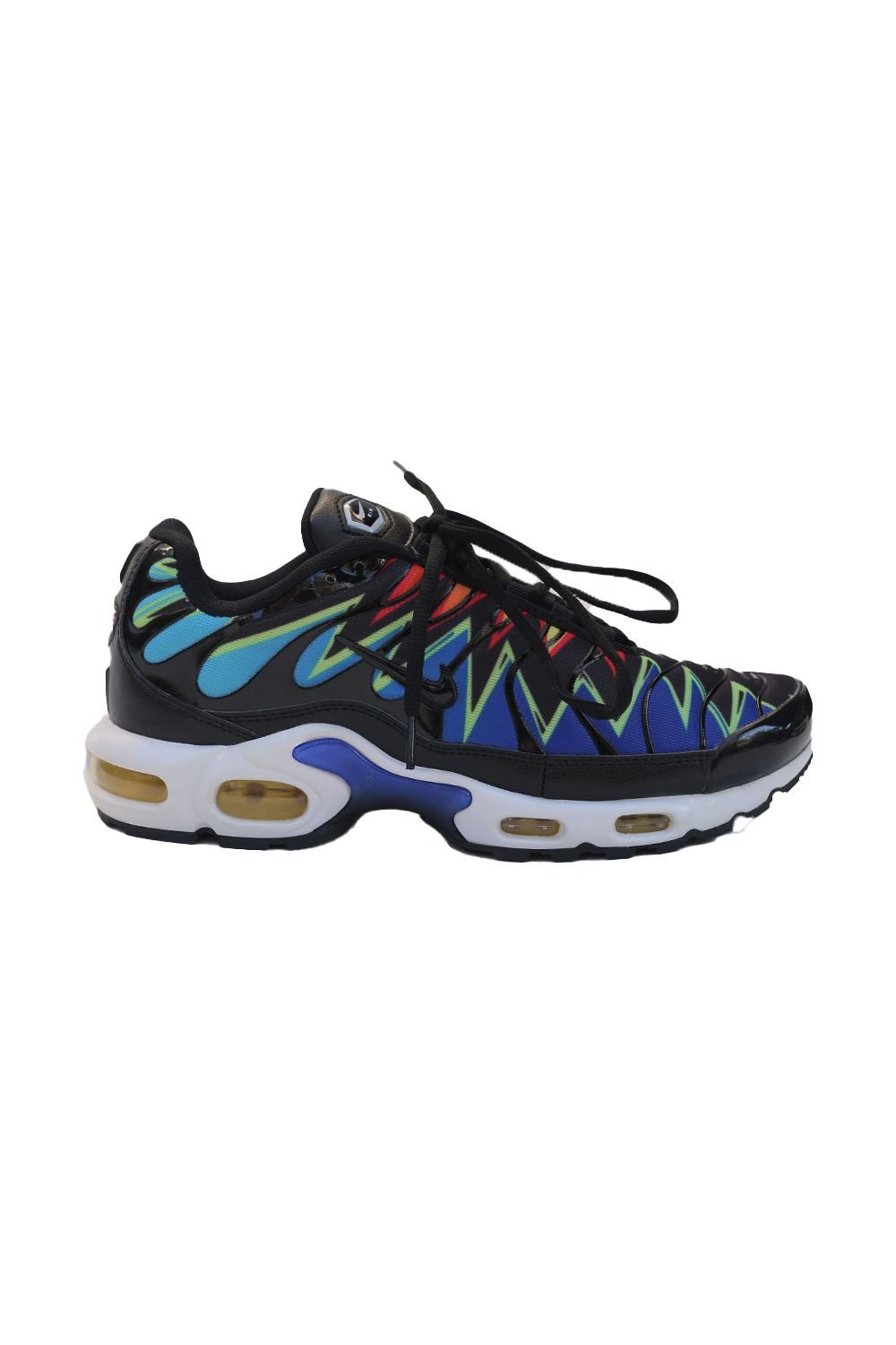 Nike Mens Air Max Plus Hyper Blue/Black-Total Orange Unisex Spor Ayakkabı N245