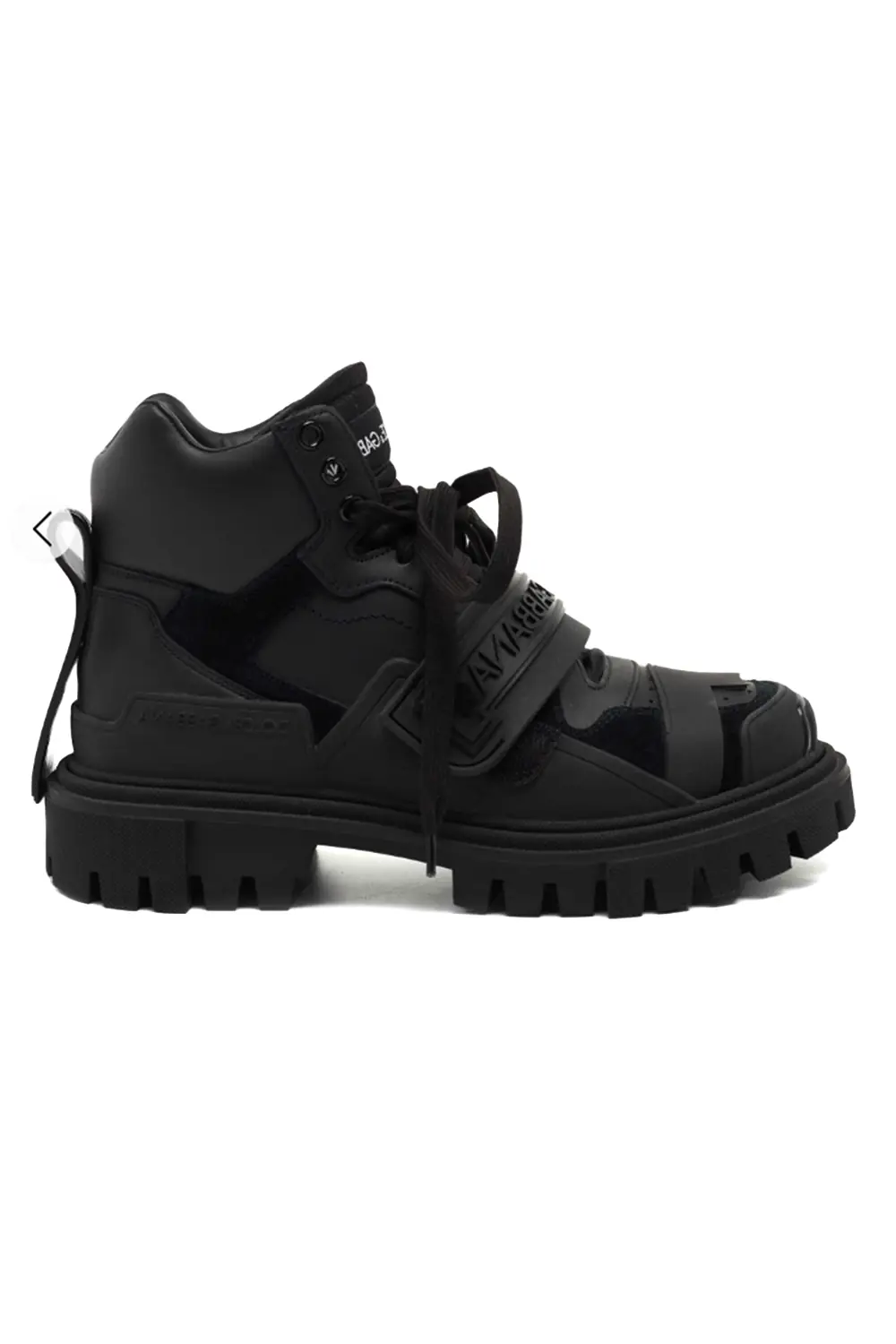 Dolce & Gabbana Logo Strap Trekking Boots | ElitShoe