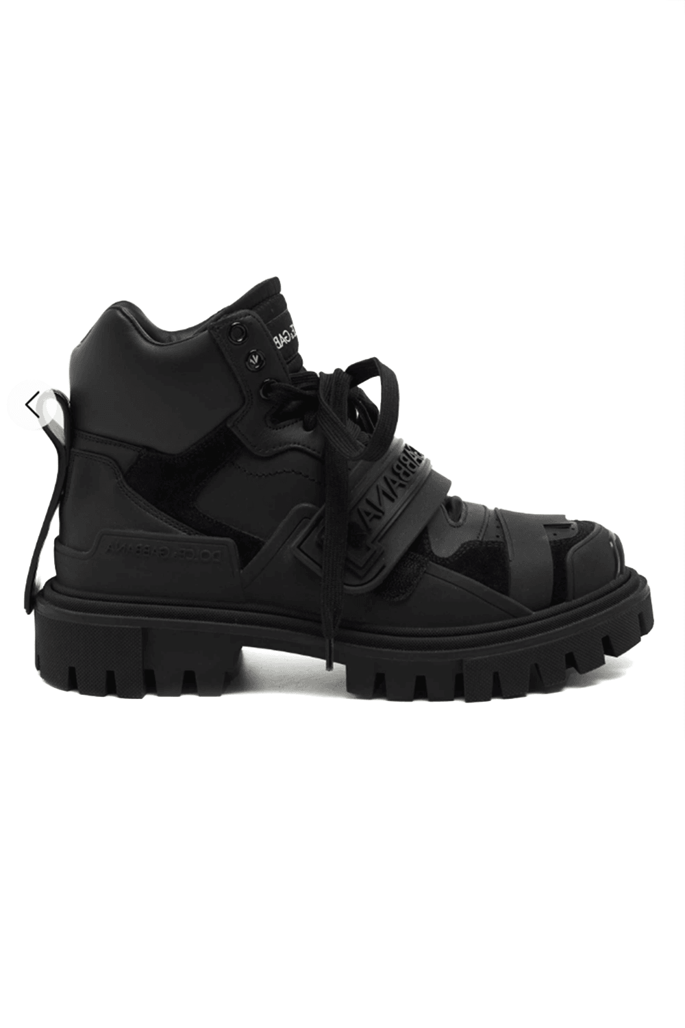 Dolce & Gabbana Logo Strap Trekking Boots