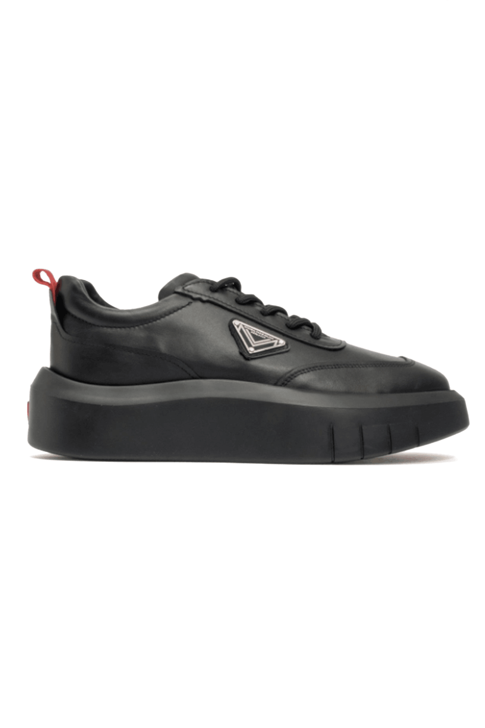 MARCOMEN Erkek Kalın Taban Bağcıklı Sneaker Gerçek Deri SİYAH 19551