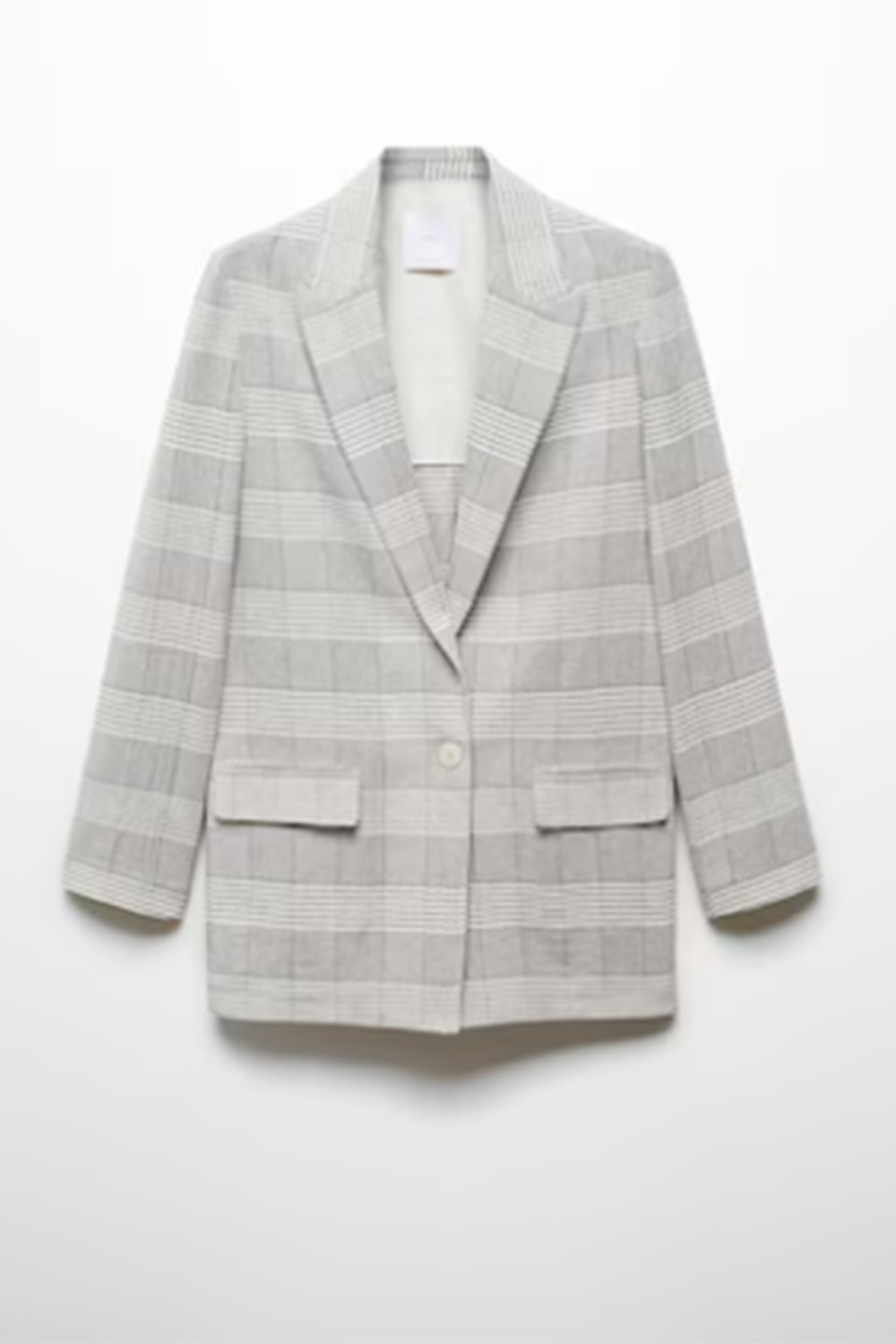 Mango Markalı Kareli Blazer Ceket