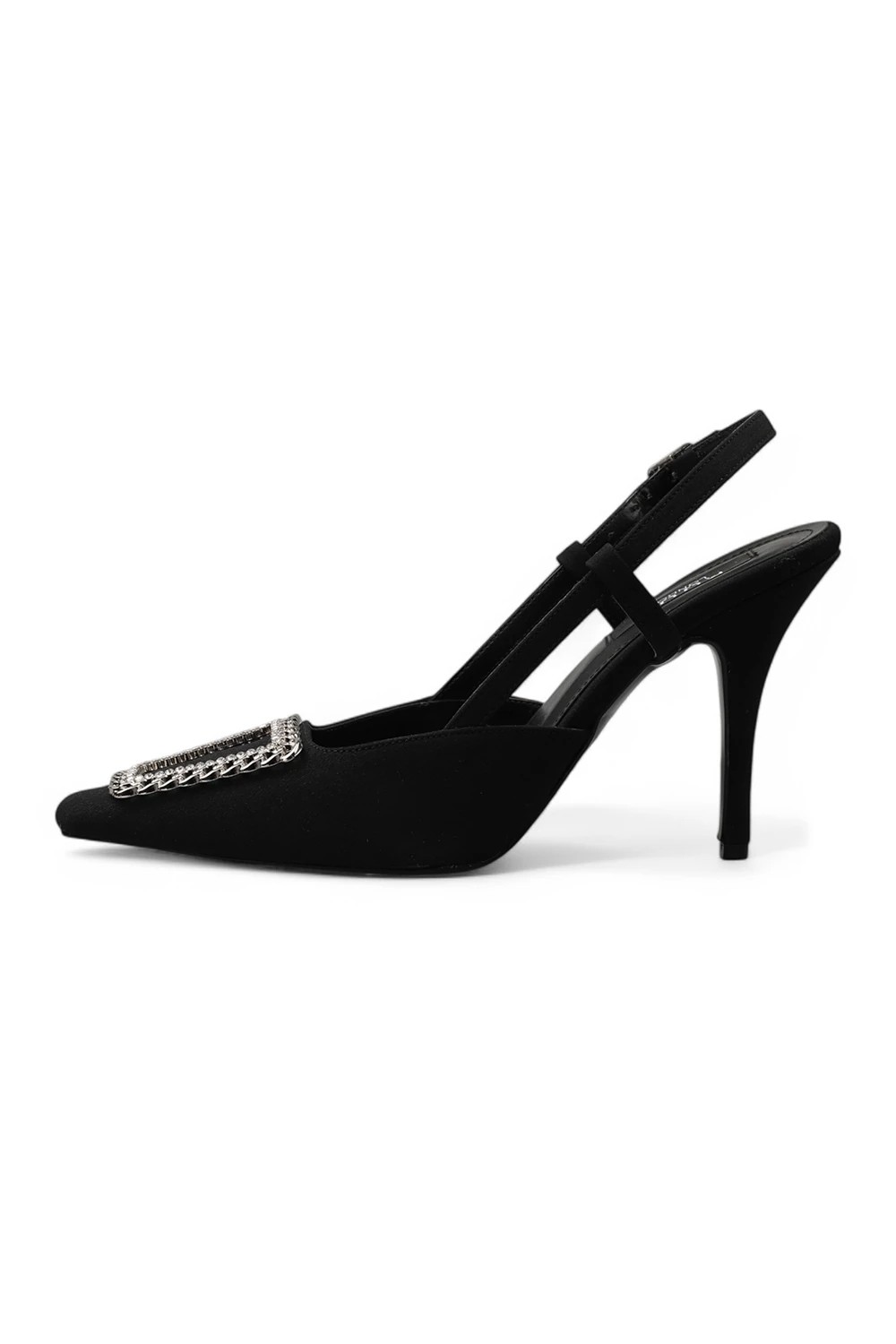 Arien Ön Metal Tokalı Kadın Siyah Stiletto K712936