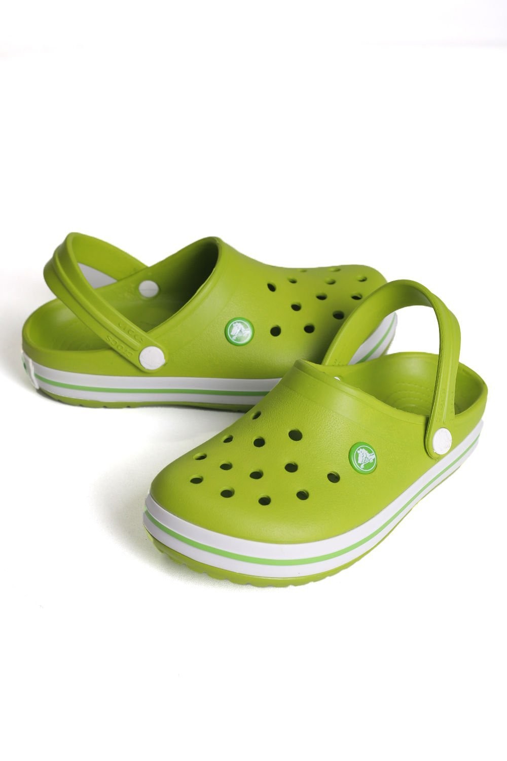 Crocs Eva Yeşil-Beyaz Unisex Terlik