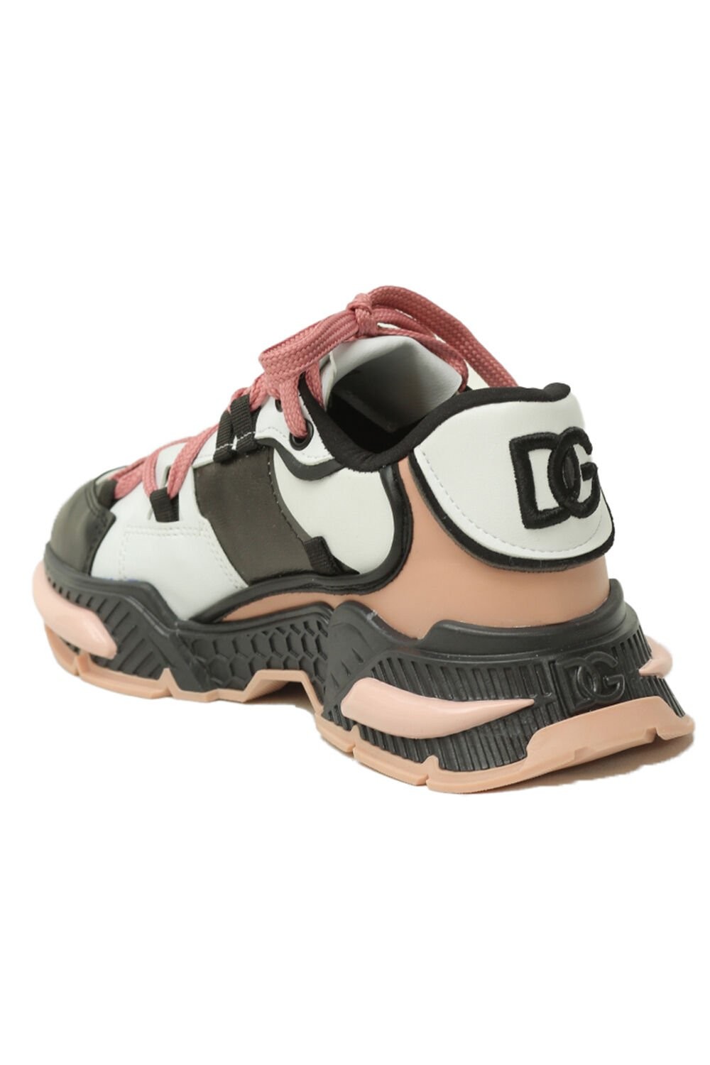 D&G Mixed-Materials Airmaster Sneakers Pembe/Siyah