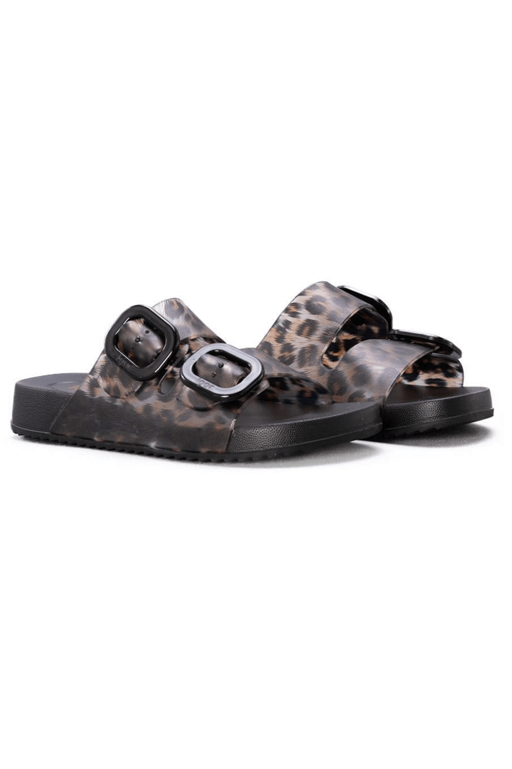 İgor Yazlık Kadın Terlik Habana Brillo Leo Negro Leopar S10336-002
