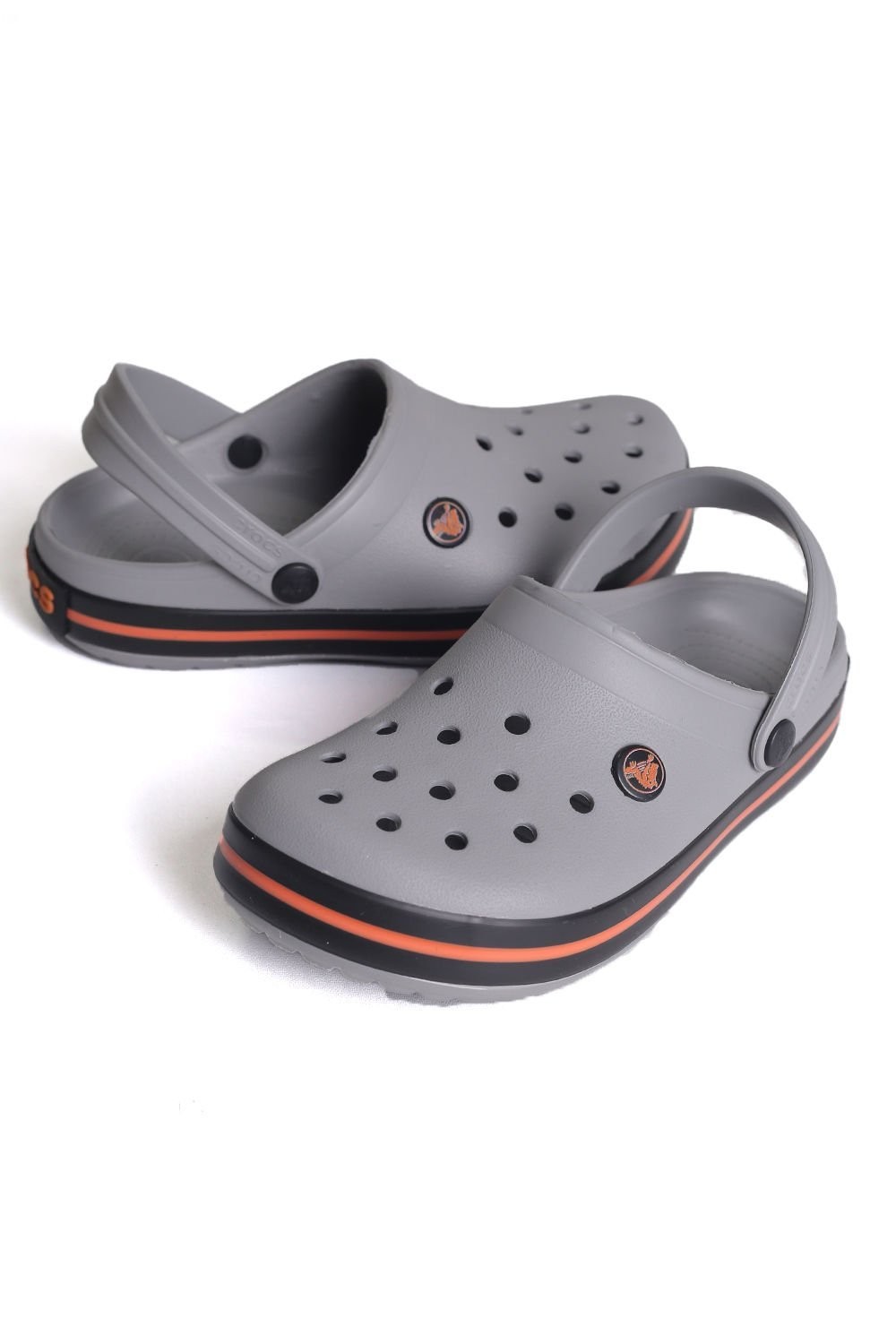 Crocs Eva Gri-Kırmızı Unisex Terlik