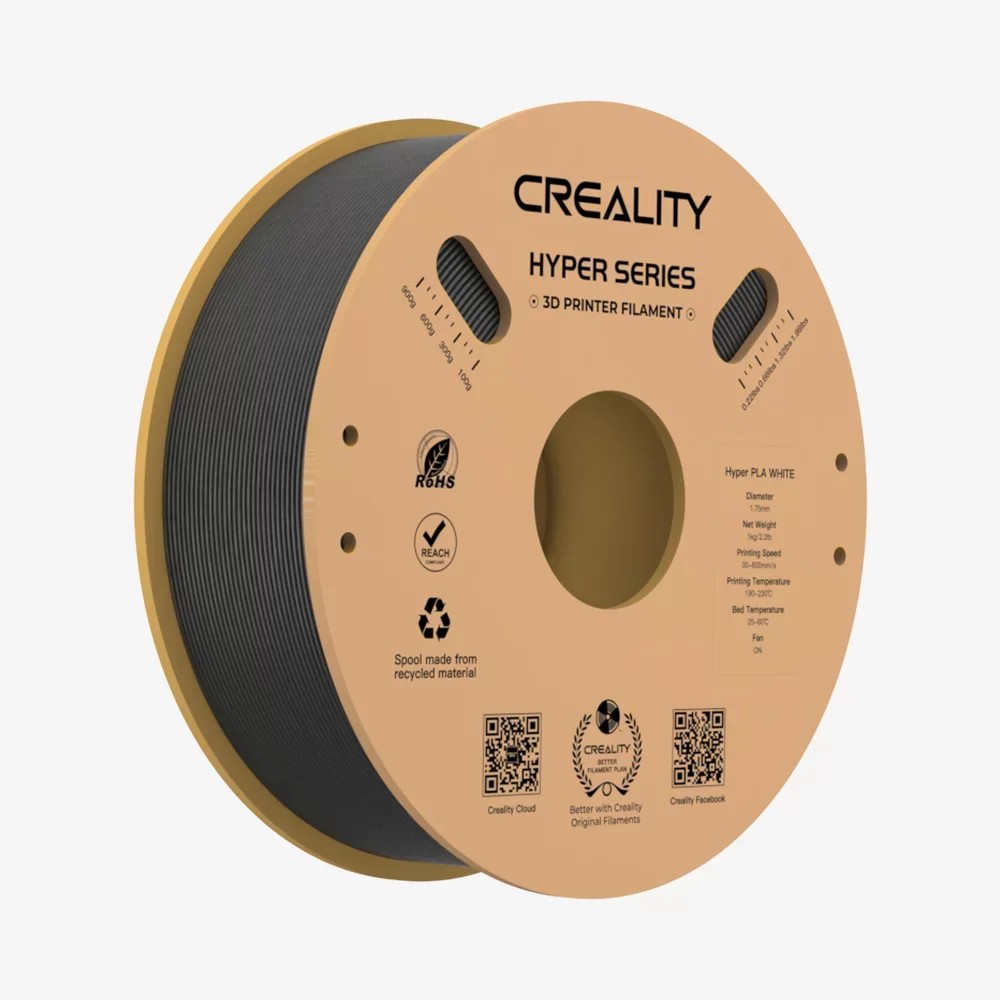 Creality Hyper PLA 1.75 Mm 3D Yazıcı Filament 1kg - Siyah