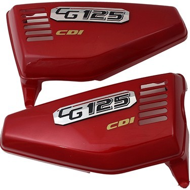 Cg 125 Akü Yan Kapak Sağ Sol Takım Kırmızı