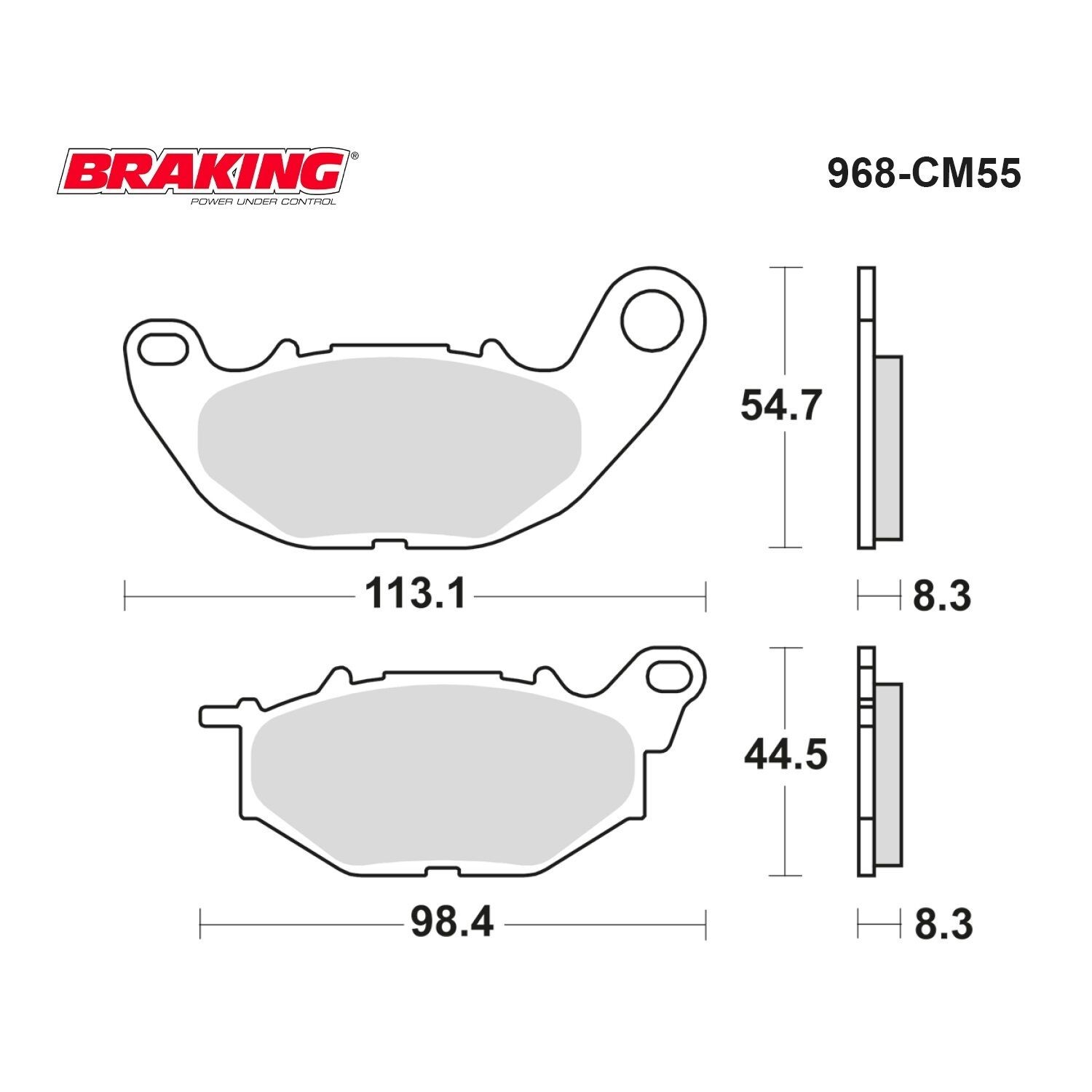 R25 Mt25 Xmax 125/250/300 Braking 968Cm55 Sinterli Ön Fren Balatası