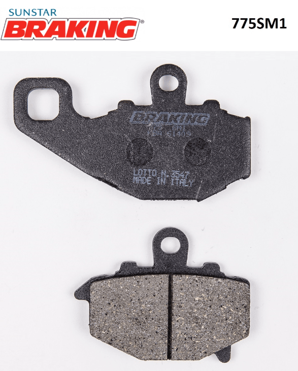 Braking Kawasaki Zx6 Zx10 Z1000 Yarı Metalik Arka Fren Balatası (775SM1)