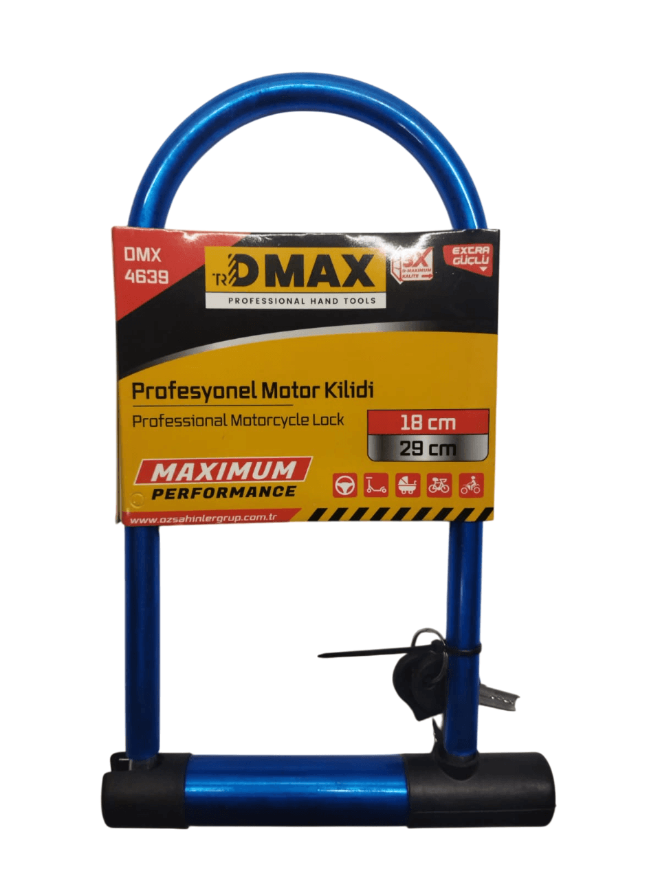 Profesyonel Motor ve Direksiyon Kilidi-Motosiklet Bisiklet Scooter Kilidi 18cm-29cm