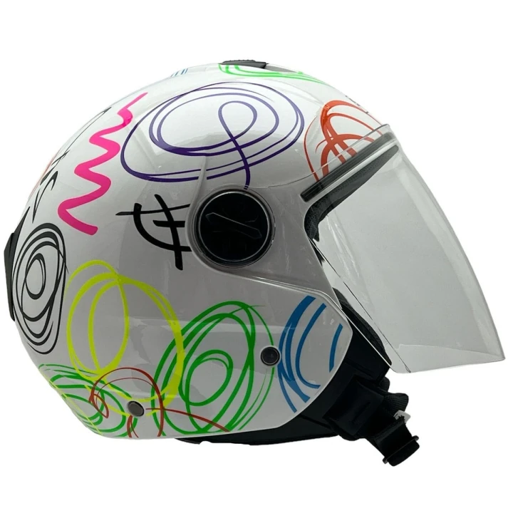 Sway 715 Flower Kask Motosiklet Kaskı