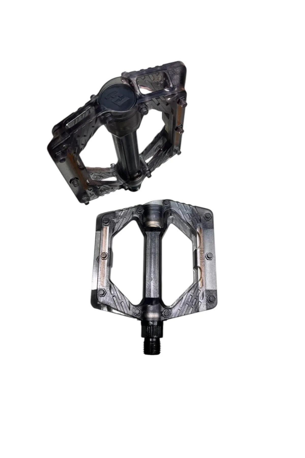 ŞEFFAF RENKLİ PLATFORM GENİŞ PEDAL REFLEKTÖRLÜ - siyah