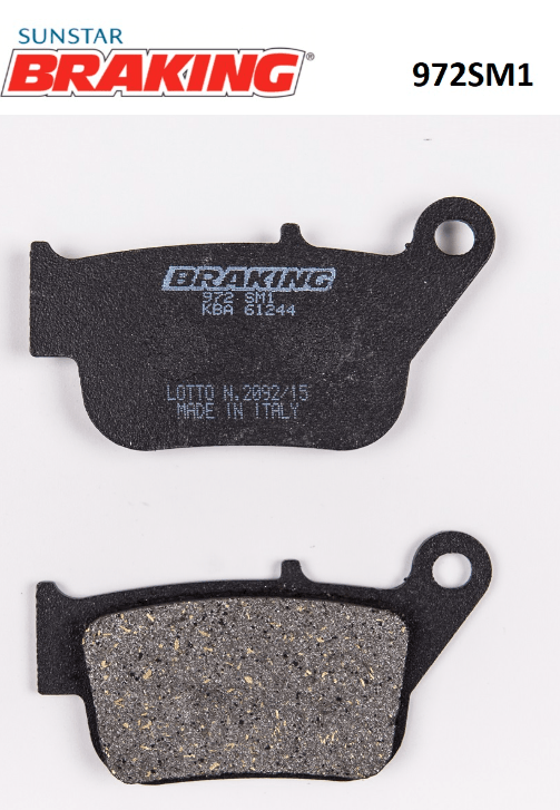 Braking Yarı Metalik Arka Fren Balatası Yamaha Xmax 250 (Abs'li Model) (2014-2017) (972SM1)