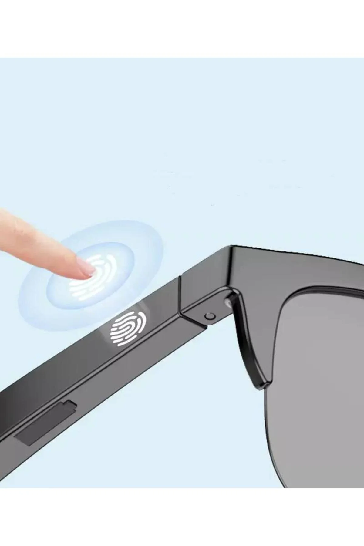 Unisex Bluetooth 5.3 HIFI Çift Hoparlörlü Akıllı UV HD Güneş Gözlüğü - Dokunmatik Kontrol