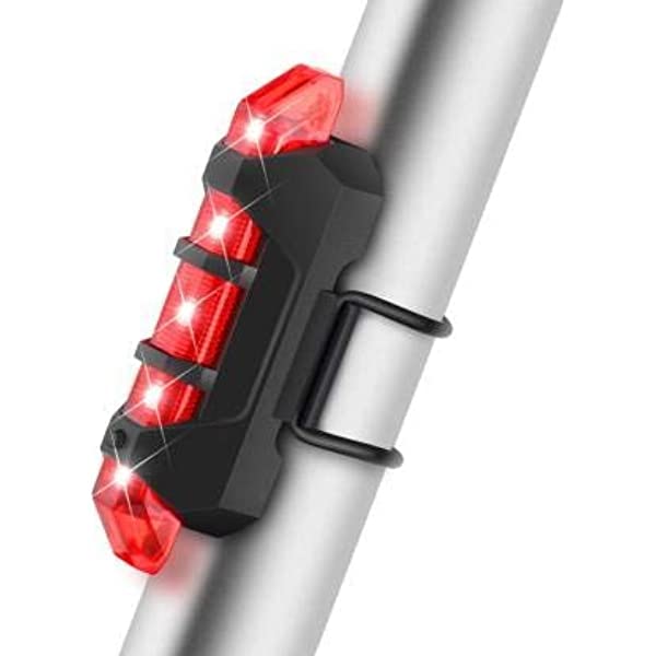 Bisiklet Arka Stop Lambası/Usb Şarjlı 4 Modlu Çakar Lambası Kırmızı