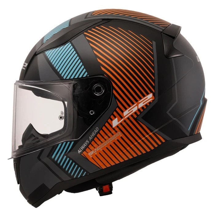 Ls2 Rapid 2 Extra Mat Gri - Neon Turuncu Kask Motosiklet Kaskı