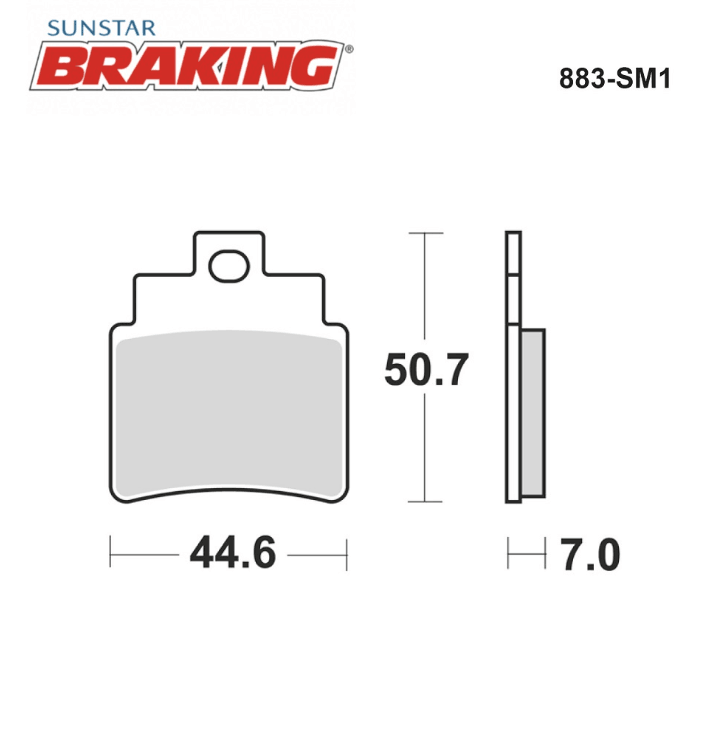  Sym Cruisym 250cc Ön Yarı Metalik Fren Balatası 2017-2018-2019-2020-2021 (883SM1)