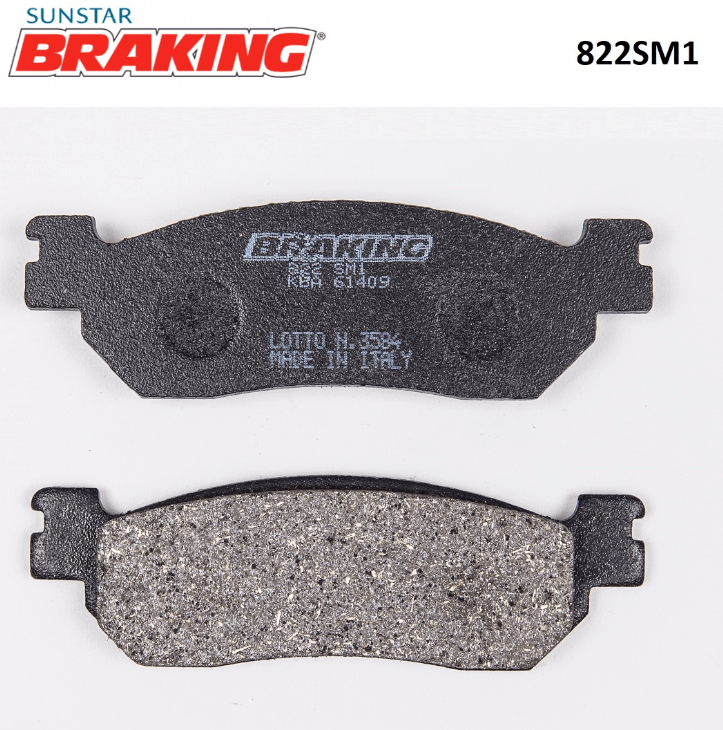 Braking Yamaha Yzf R1 1000 Yarı Metalik Arka Fren Balatası (2002-2003) (822SM1)