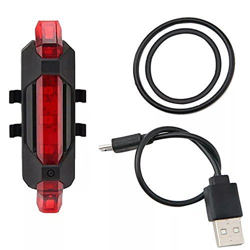 Bisiklet Arka Stop Lambası/Usb Şarjlı 4 Modlu Çakar Lambası Kırmızı