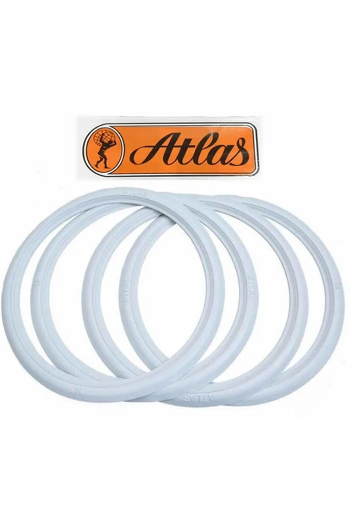 Atlas Marka 10 İnç Jant Lastik Yanağı Beyaz 4 Lü Set Yanak