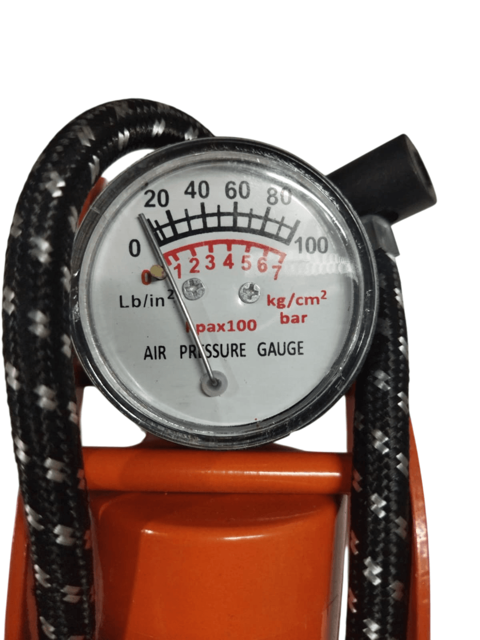 Tudor Bisiklet Motosiklet Göstergeli Ayak Pompası Top Pompası Lastik Pompası 55x110 İnce Piston
