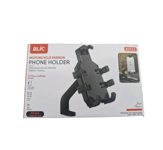 Motosiklet Telefon Tutacağı Ayna Bağlantılı BST23