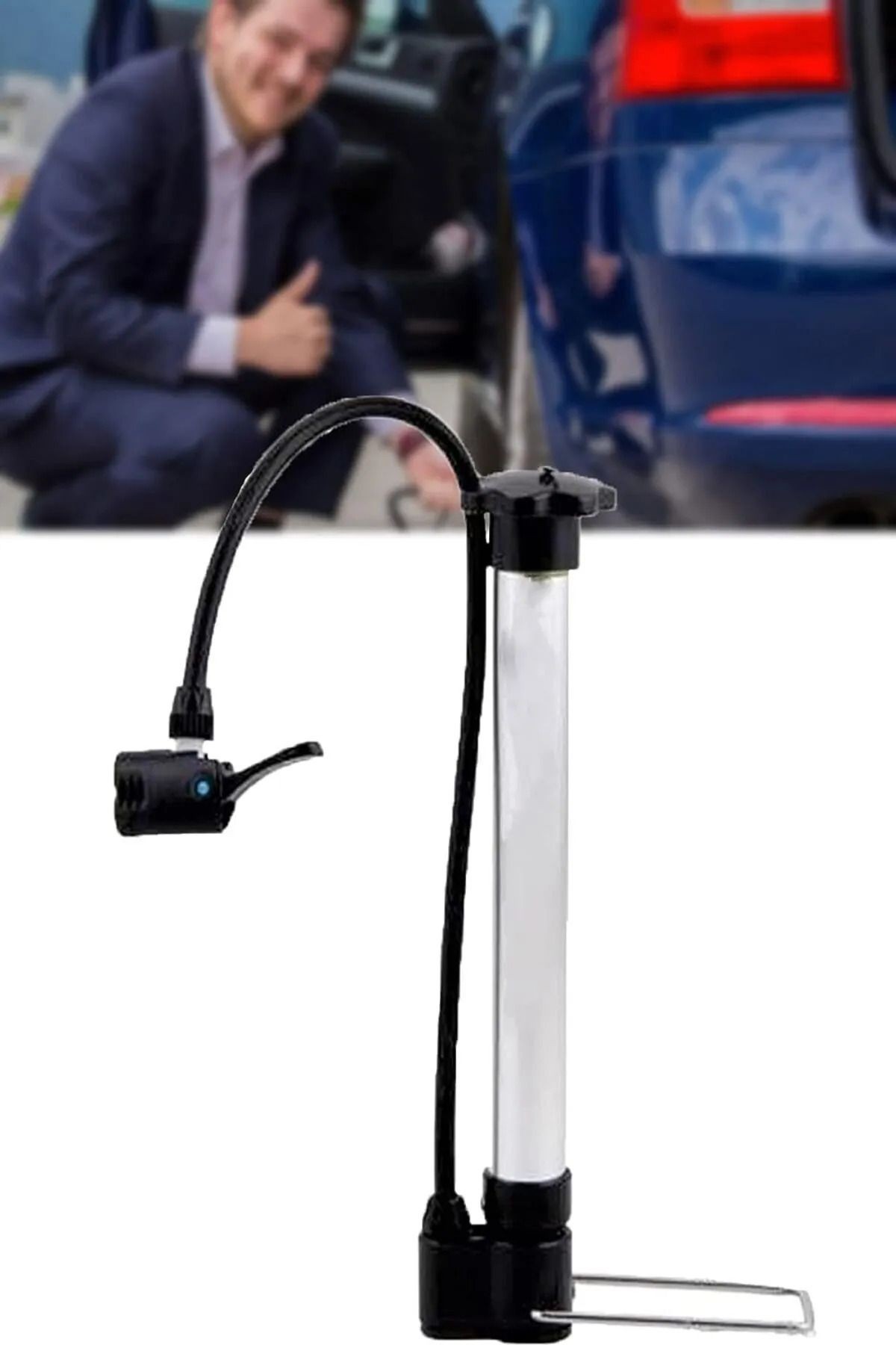 Bisiklet Pompa Lastik Hava Şişirme Pompası Araba Motor-bisiklet-top-bot