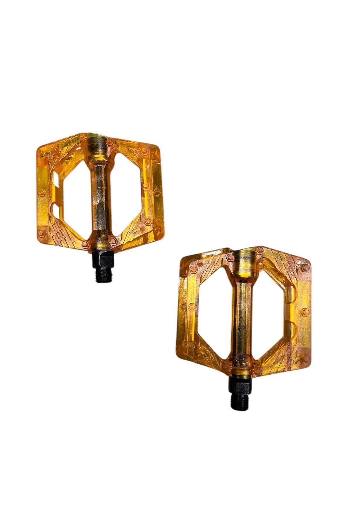 ŞEFFAF RENKLİ PLATFORM GENİŞ PEDAL REFLEKTÖRLÜ - turuncu
