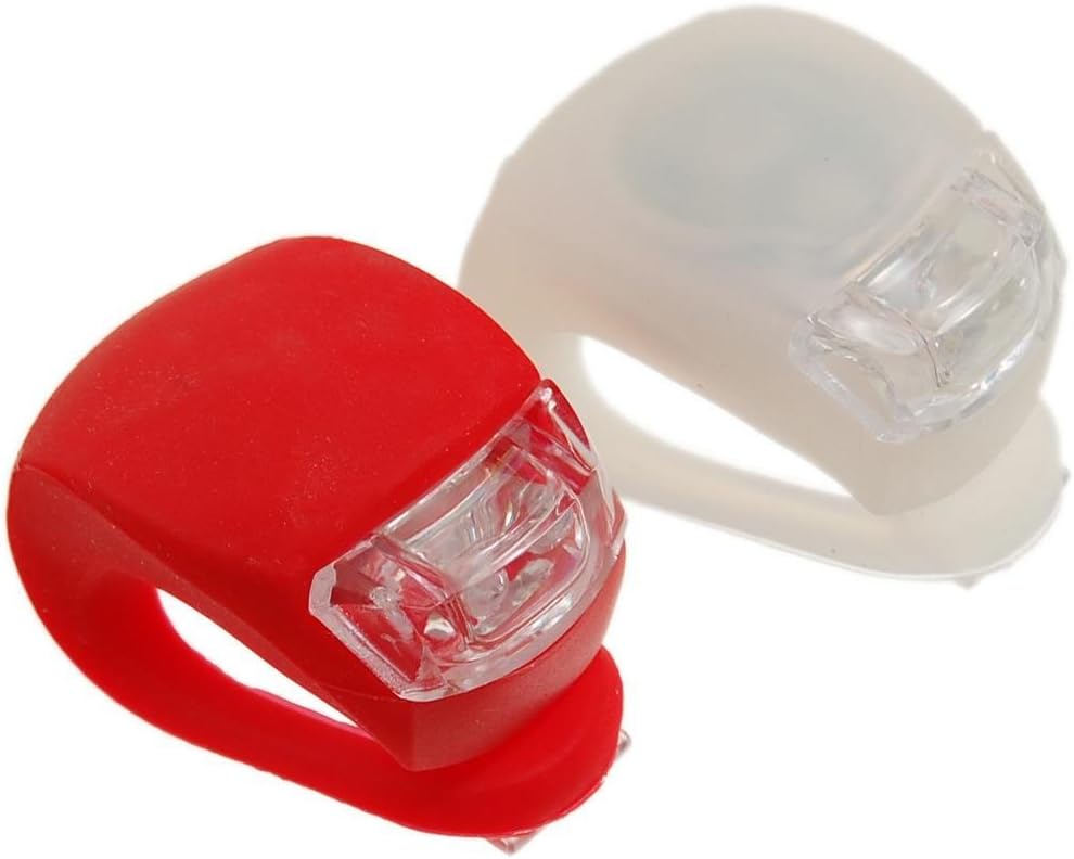 Bisiklet Silikon Led Lamba Ön-Arka Set Kırmızı-Beyaz