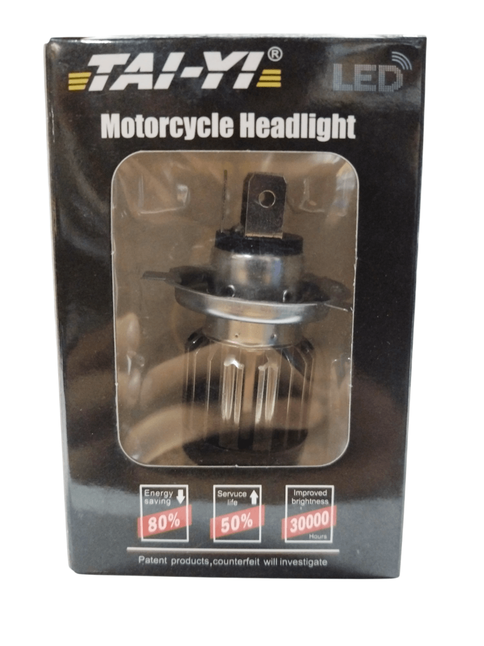 Motosiklet Ampülü 12v H4 Metal Mercekli Beyaz