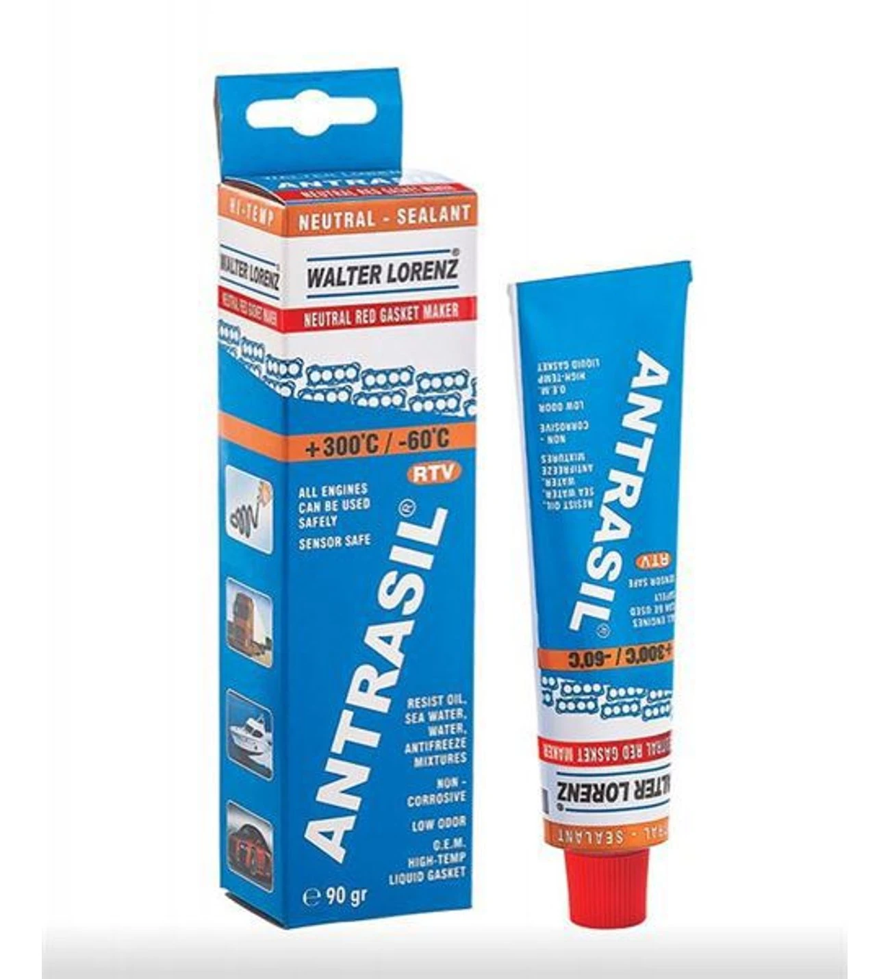 Sıvı Conta Walter Lorenz Antrasil -60 Derece +300 Derece 90gr