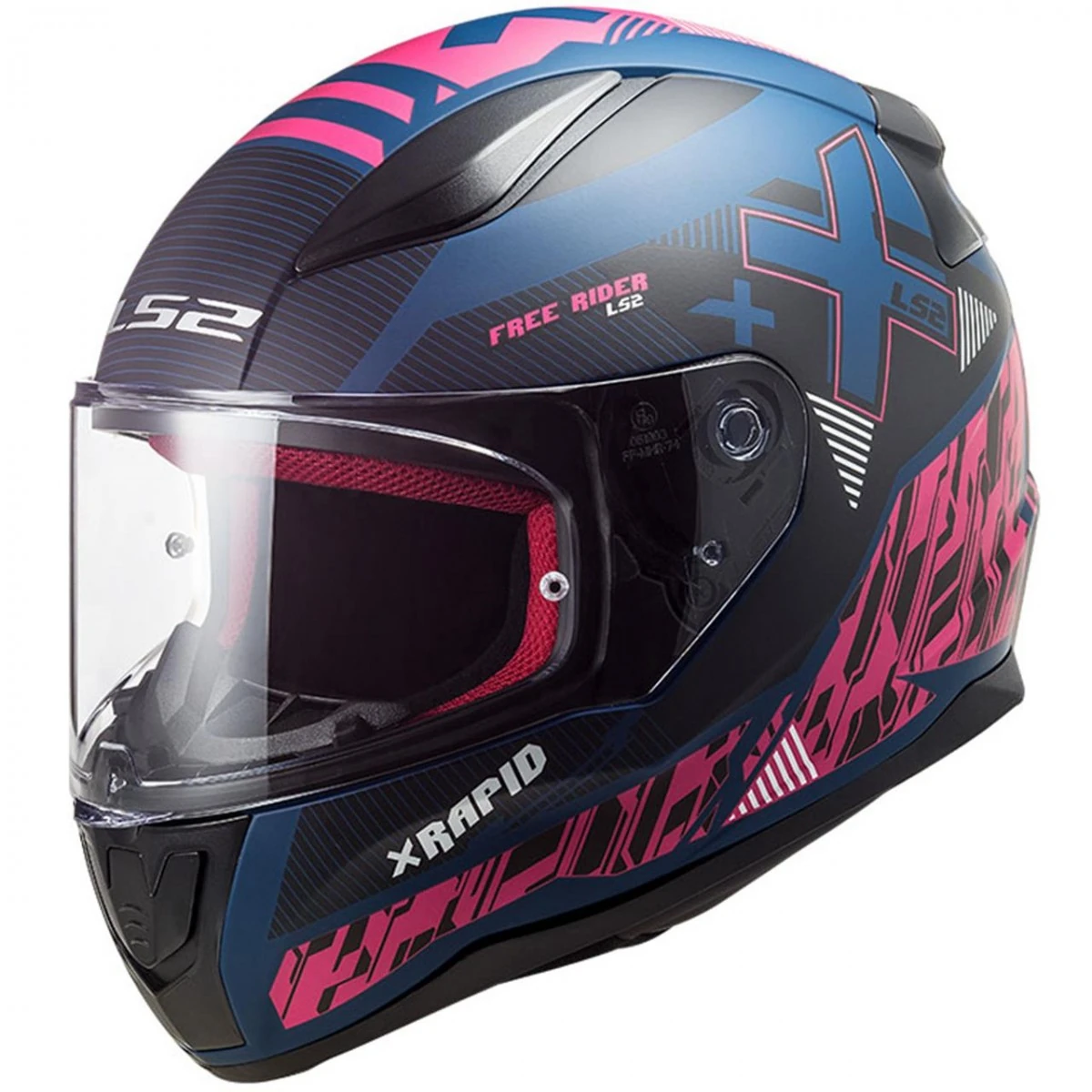 Ls2 Rapid 2 Xtreet Mat Siyah - Kırmızı