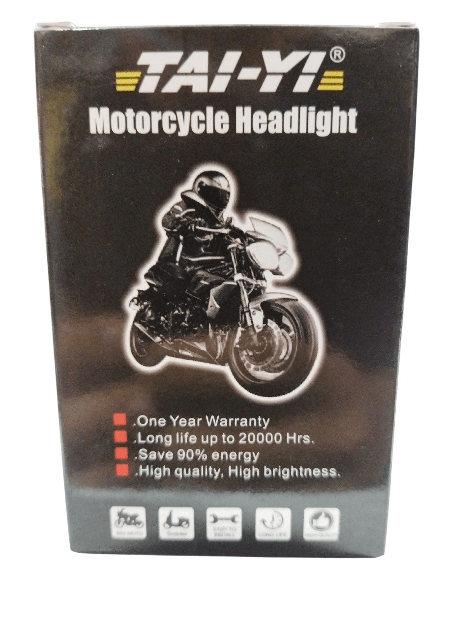 Motosiklet Ampülü 12v H4 Metal Mercekli Beyaz