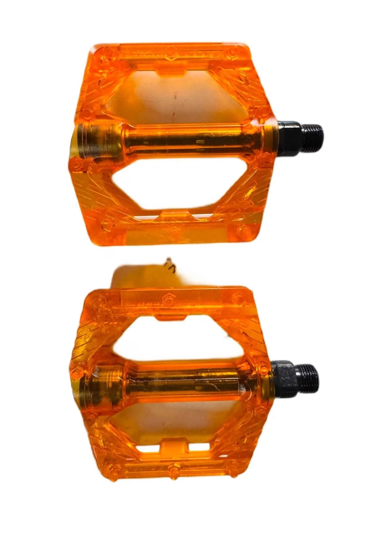 ŞEFFAF RENKLİ PLATFORM GENİŞ PEDAL REFLEKTÖRLÜ - turuncu