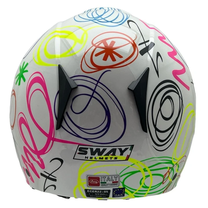 Sway 715 Flower Kask Motosiklet Kaskı