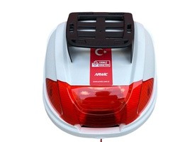 ARWİC MOTOSİKLET ÇANTASI  34 LİTRE BAGAJLI SIRT DAYAMALI BEYAZ